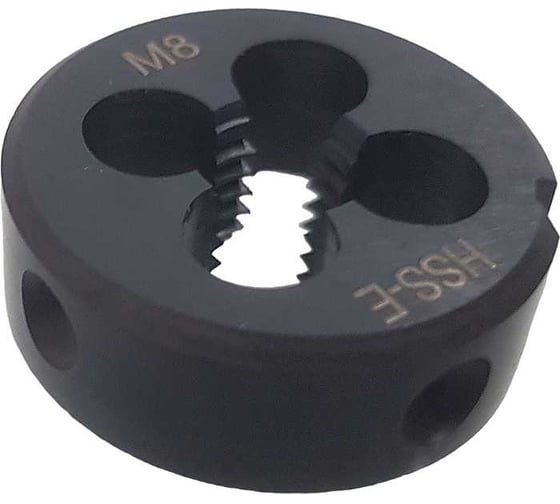 Плашка Partner серия 480 круглая, метрическая М8x1.25, ISO2568, размер D25хH9 мм HSSE  480080