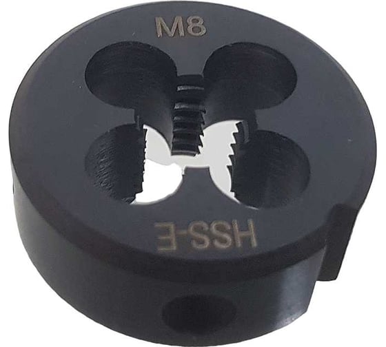 Плашка Partner серия 480 круглая, метрическая М8x1.25, ISO2568, размер D25хH9 мм HSSE  480080