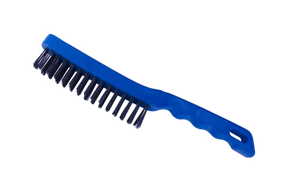 Металлическая щетка Toolberg 2304001 с пластиковой рукояткой, 4-рядная ...