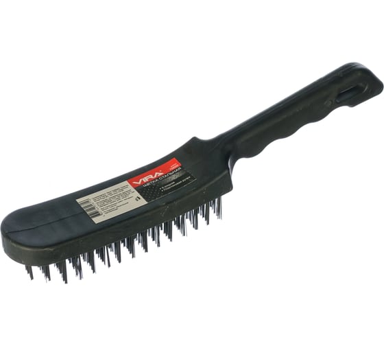 Стальная 6-рядная щетка с пластиковой ручкой VIRA 728032