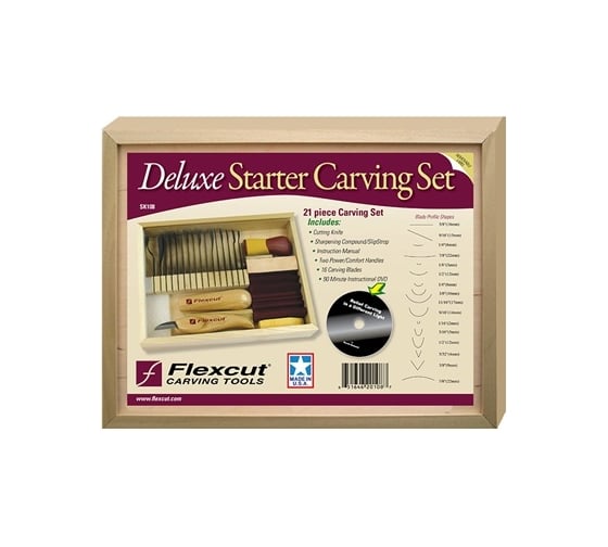 Резчицкий набор, 21шт Flexcut Starter Carving Set ETD SK108