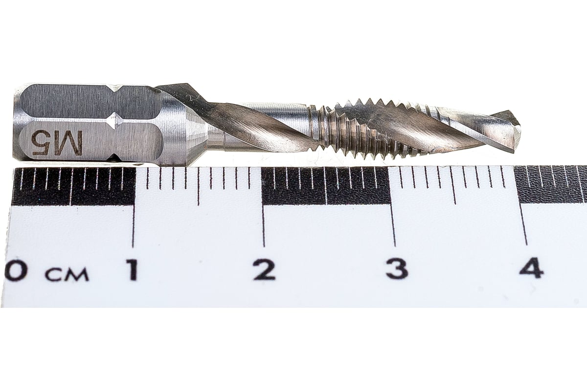 Комбинированный метчик: метчик+сверло+зенкер M5x0.8мм HSS RUKO 270016 ...