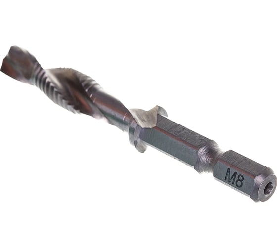 Комбинированный метчик: метчик+сверло+зенкер M8x1.25мм HSS RUKO 270018