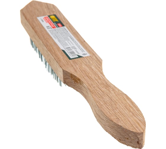 Корщетка с деревянной ручкой FIT IT 6-ти рядная 38406