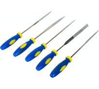 Алмазные надфили, мягкая ручка, 3х140х50мм, 5шт FIT HQ 42173