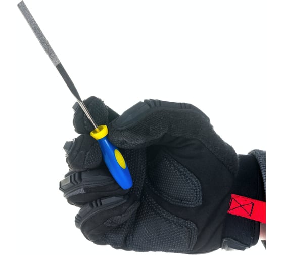 Алмазные надфили, мягкая ручка, 3х140х50мм, 5шт FIT HQ 42173