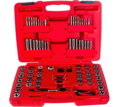 Набор метчиков и плашек SK-5 M3-M12, кейс, 75шт МАСТАК 351-00075C