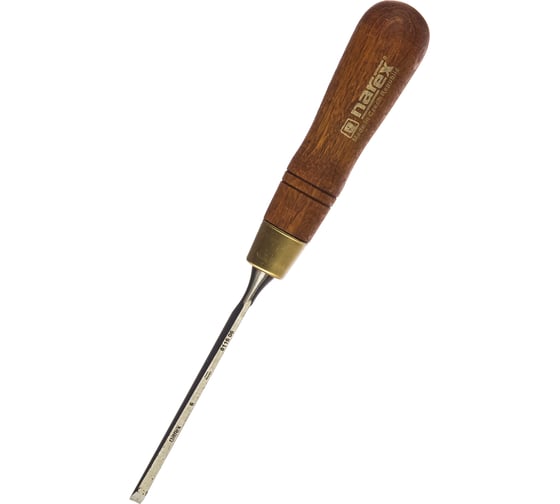 Набор из 4 плоских стамесок с ручкой NAREX WOOD LINE PLUS 6, 12, 20, 26 мм 863201