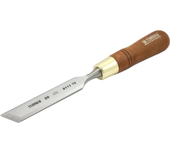Косая левая стамеска с ручкой NAREX WOOD LINE PLUS 20 мм 811170 1