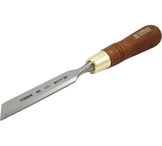 Косая правая стамеска с ручкой NAREX WOOD LINE PLUS 20 мм 811120 1