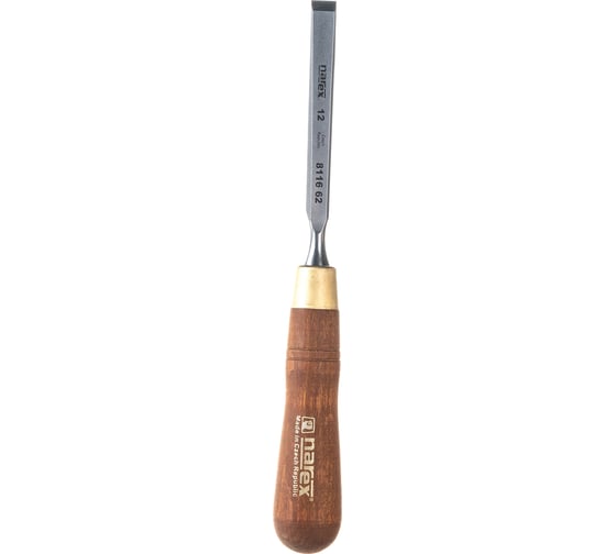 Плоская стамеска с ручкой NAREX WOOD LINE PLUS 12 мм 811662