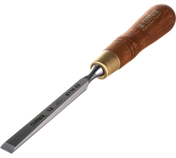 Плоская стамеска с ручкой NAREX WOOD LINE PLUS 12 мм 811662