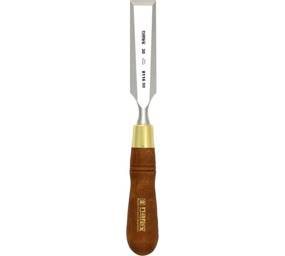 Плоская стамеска с ручкой NAREX WOOD LINE PLUS 18 мм 811668
