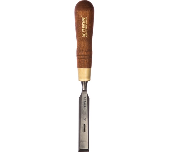 Плоская стамеска с ручкой NAREX WOOD LINE PLUS 20 мм 811670