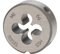 Плашка Bucovice Tools М6 шаг 1.0мм HSS 25x9мм 260060