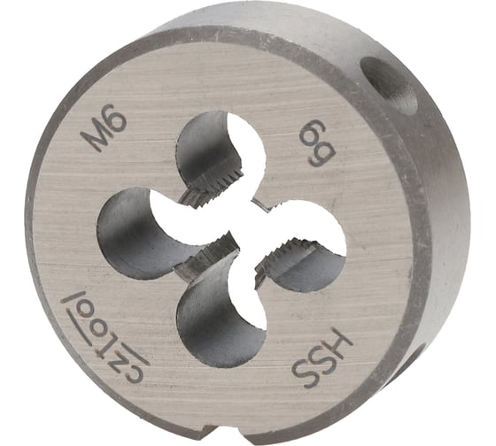 Плашка Bucovice Tools М6 шаг 1.0мм HSS 25x9мм 260060 1