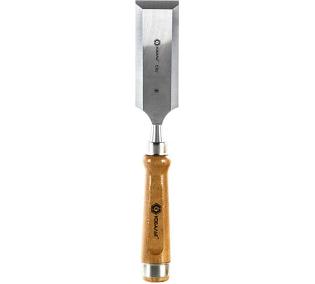 Плоская стамеска 50х140мм, CR-V, деревянная рукоятка КОБАЛЬТ 245-855