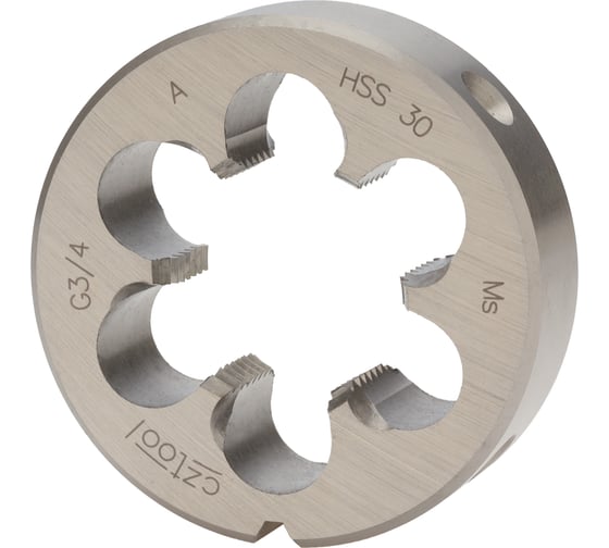 Трубная плашка Bucovice Tools G 3/4 -14 HSS 55x16мм 262340