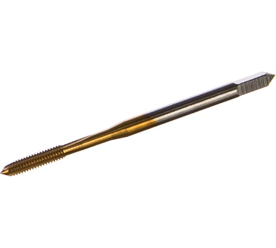 Метчик M2,5x0,45 HSS M2 TiN прямой ПрофОснастка №67 арт. 50211002