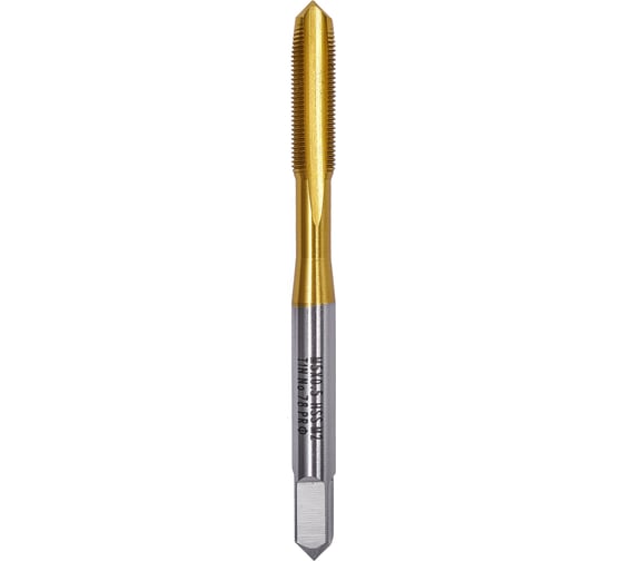 Метчик M4x0,5 HSS M2 TiN прямой ПрофОснастка №73 арт. 50211008
