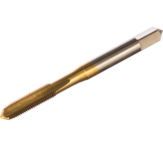 Метчик M6x0,75 HSS M2 TiN прямой ПрофОснастка №81 арт. 50211016