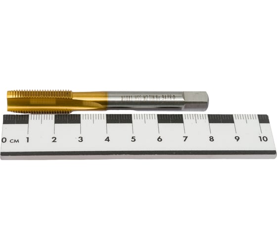 Метчик M10x1 HSS M2 TiN прямой ПрофОснастка №94 арт. 50211029