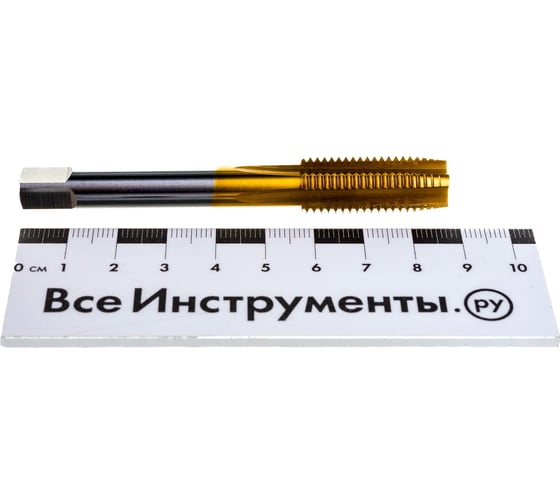 Метчик M12x1,5 HSS M2 TiN прямой ПрофОснастка №100 арт. 50211035