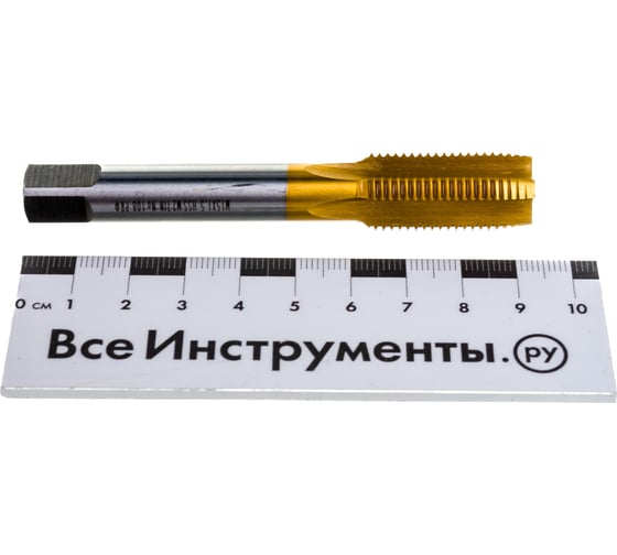 Метчик M15x1,5 HSS M2 TiN прямой ПрофОснастка №108 арт. 50211043