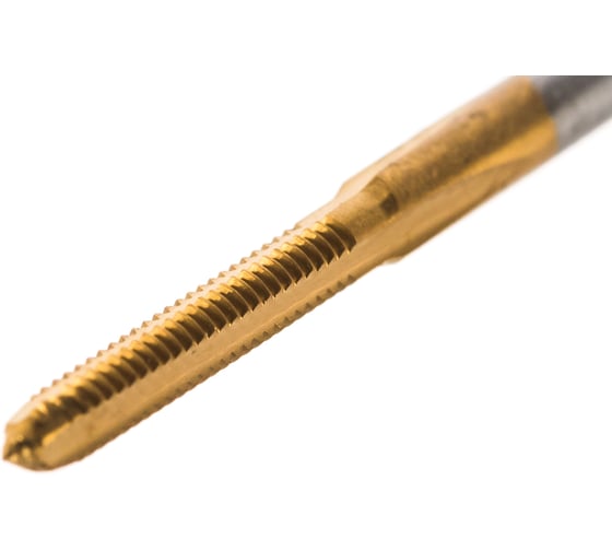 Метчик M2x0,4 HSS M2 TiN прямой компл. ПрофОснастка №131 арт. 50311001