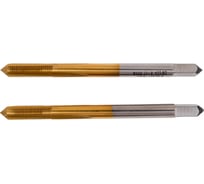 Метчик M4x0,35 HSS M2 TiN прямой компл. ПрофОснастка №139 арт. 50311009