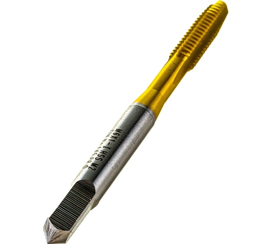Метчик M6x1 HSS M2 TiN прямой компл. ПрофОснастка №145 арт. 50311015
