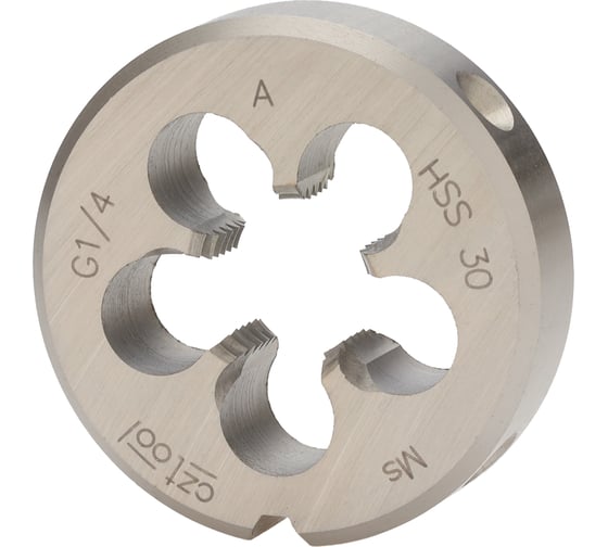 Трубная плашка Bucovice Tools G 1/4 -19 HSS 38x10мм 262140 1