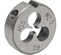 Плашка VOELKEL М2.5 шаг 0.45мм HSS 16x5мм V27422
