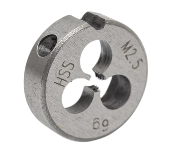Плашка VOELKEL М2.5 шаг 0.45мм HSS 16x5мм V27422