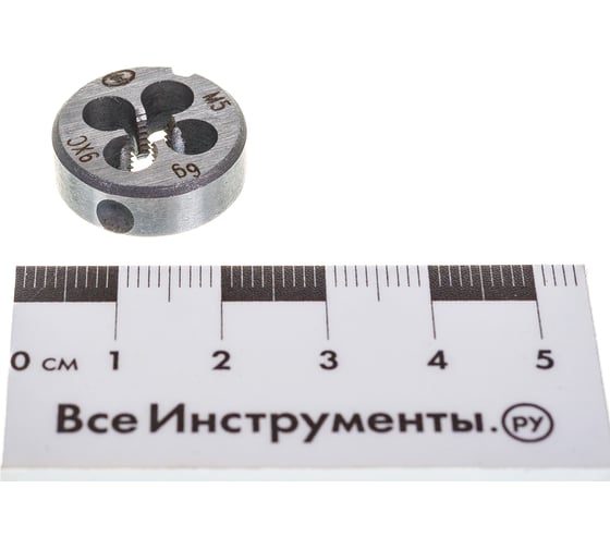 Метрическая плашка ТехноСталь М 5.0х0.8 9ХС t240027