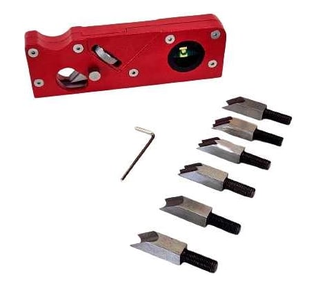 Мини рубанок Uniq tool 150x50x20 мм, с комплектом сменных профильных ножей (6шт.) UTD-0010