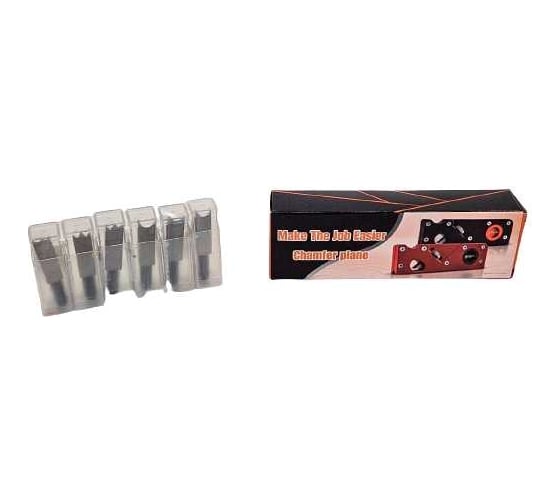Мини рубанок Uniq tool 150x50x20 мм, с комплектом сменных профильных ножей (6шт.) UTD-0010