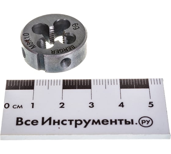 Метрическая плашка М8х1,0мм Berger BG BG1005
