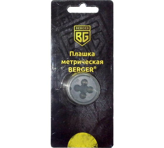 Метрическая плашка М8х1,25мм Berger BG BG1006