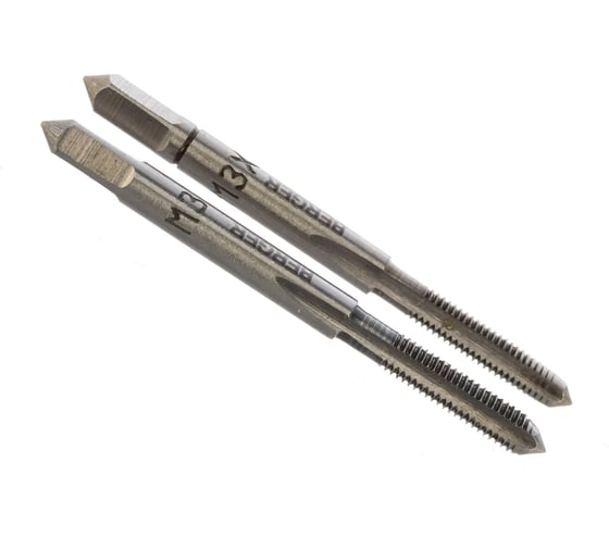 Метрические комплектные метчики 2шт М3х0,5мм Berger BG BG1014
