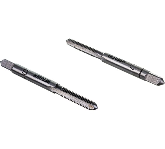 Метрические комплектные метчики 2шт М4х0,7мм Berger BG BG1015