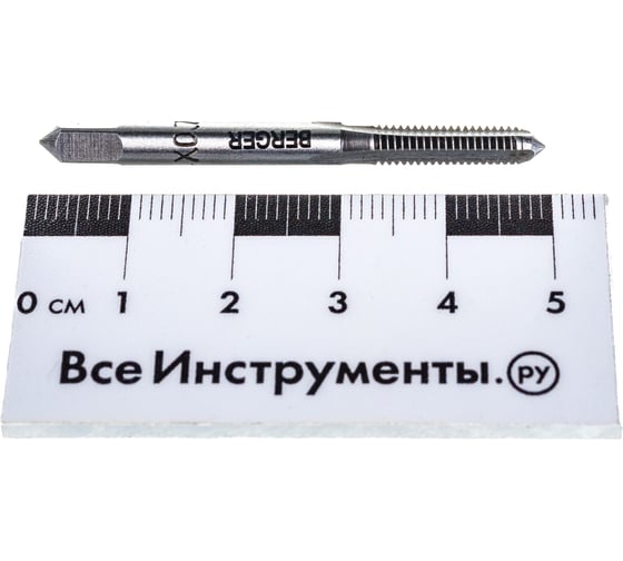 Метрические комплектные метчики 2шт М4х0,7мм Berger BG BG1015