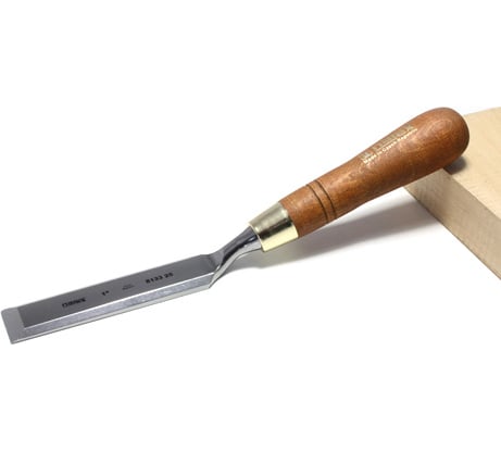 Плоская изогнутая стамеска с ручкой NAREX WOOD LINE PLUS 19 мм 813319