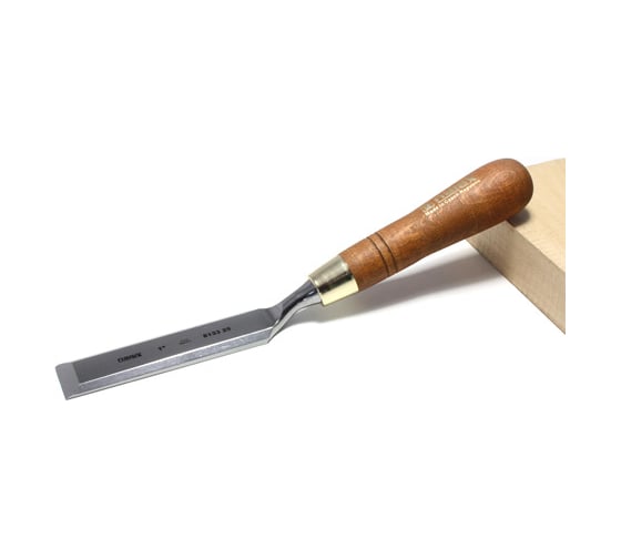 Плоская изогнутая стамеска с ручкой NAREX WOOD LINE PLUS 19 мм 813319