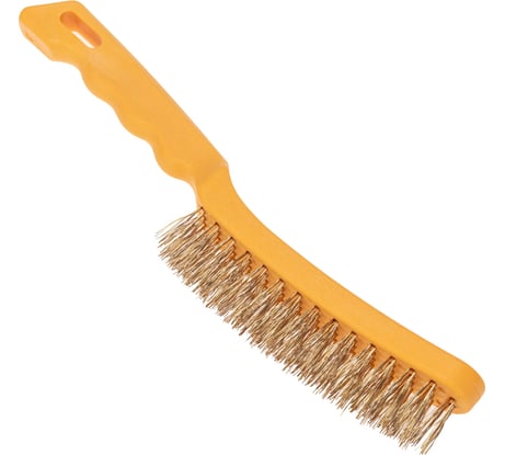 Щетка по металлу KRANZ с пластиковой ручкой, 4 ряда, 260 мм KR-91-1236