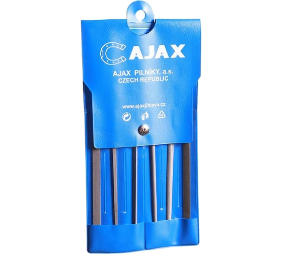 Набор из 6-ти надфилей (L=160мм, зернистость 2) AJAX 286213931620 1