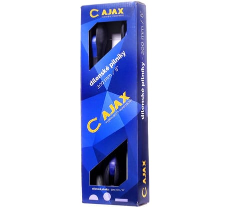 Набор из 3-х напильников L=200мм AJAX ERGO 286203932025