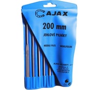 Набор из 6-ти надфилей с ручкой (L=200мм, зернистость 2) AJAX 286213932026