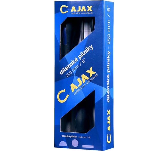 Набор из 3-х напильников L=150мм AJAX ERGO 286203931525 1