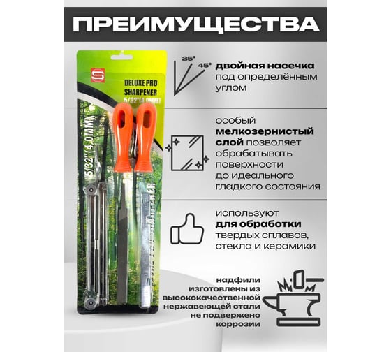Набор надфилей Strong 4 мм, 5 предметов СTМ-51100040